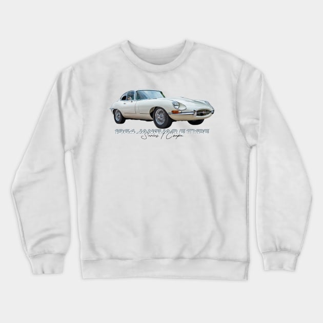 1964 Jaguar E-Type Series 1 Coupe Crewneck Sweatshirt by Gestalt Imagery